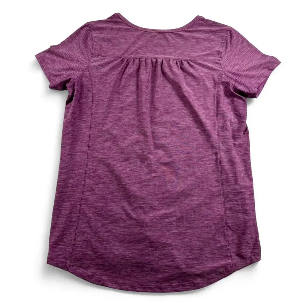 Duluth Trading Women’s Medium Purple Athletic Tee Short Sleeve Workout Shirt - Picture 5 of 5